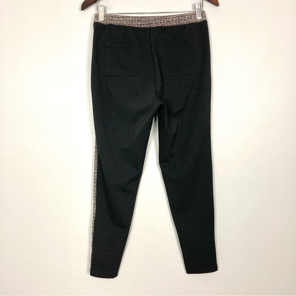Anthropologie Lilka Tweed Ponte Leggings Women’s Size S Pull On Button Accent - Picture 6 of 9